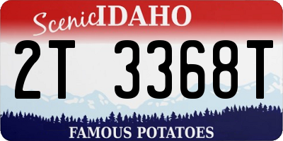 ID license plate 2T3368T