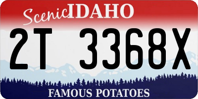 ID license plate 2T3368X