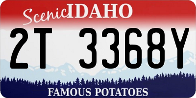 ID license plate 2T3368Y