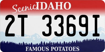 ID license plate 2T3369I