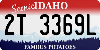 ID license plate 2T3369L
