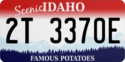 ID license plate 2T3370E