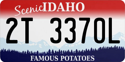 ID license plate 2T3370L