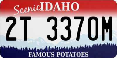 ID license plate 2T3370M