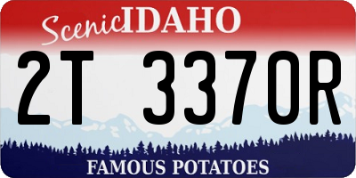 ID license plate 2T3370R