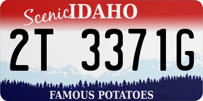 ID license plate 2T3371G