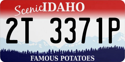 ID license plate 2T3371P
