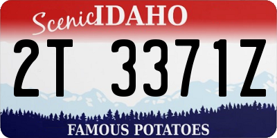ID license plate 2T3371Z
