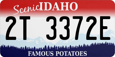 ID license plate 2T3372E