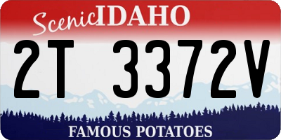 ID license plate 2T3372V