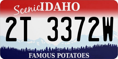ID license plate 2T3372W