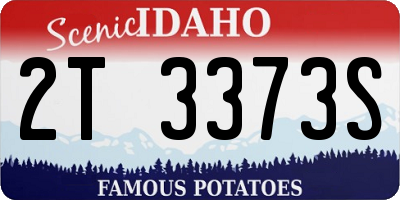 ID license plate 2T3373S