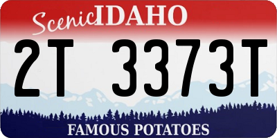 ID license plate 2T3373T