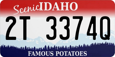 ID license plate 2T3374Q