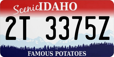 ID license plate 2T3375Z