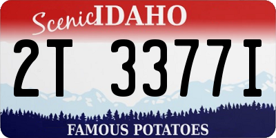 ID license plate 2T3377I