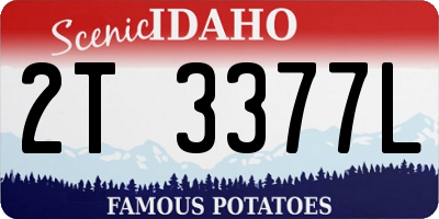 ID license plate 2T3377L