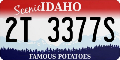 ID license plate 2T3377S
