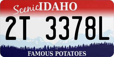 ID license plate 2T3378L