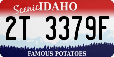 ID license plate 2T3379F
