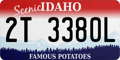 ID license plate 2T3380L