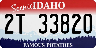 ID license plate 2T3382O