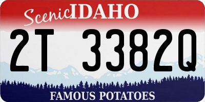 ID license plate 2T3382Q