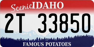 ID license plate 2T3385O