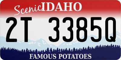 ID license plate 2T3385Q