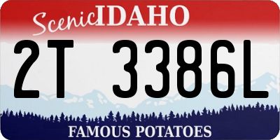 ID license plate 2T3386L