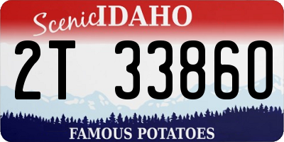 ID license plate 2T3386O