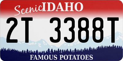 ID license plate 2T3388T