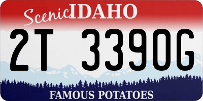 ID license plate 2T3390G