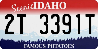 ID license plate 2T3391T