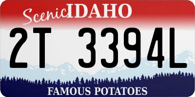 ID license plate 2T3394L