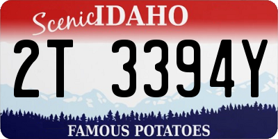 ID license plate 2T3394Y