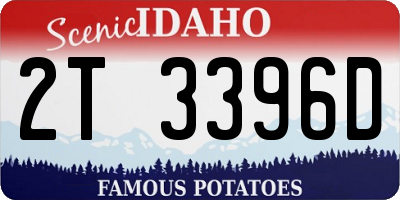 ID license plate 2T3396D