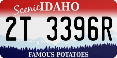 ID license plate 2T3396R
