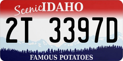 ID license plate 2T3397D