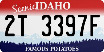 ID license plate 2T3397F