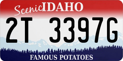 ID license plate 2T3397G