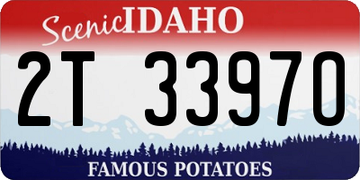 ID license plate 2T3397O