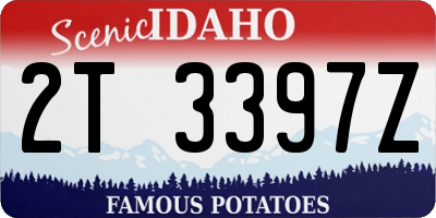 ID license plate 2T3397Z