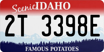 ID license plate 2T3398E