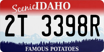 ID license plate 2T3398R