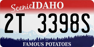 ID license plate 2T3398S