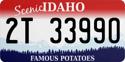 ID license plate 2T3399O