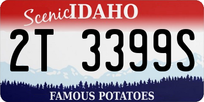 ID license plate 2T3399S