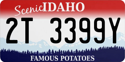 ID license plate 2T3399Y