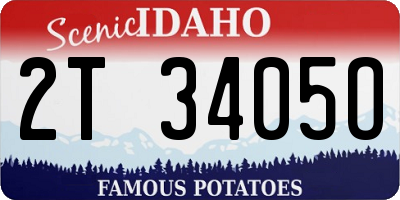 ID license plate 2T3405O